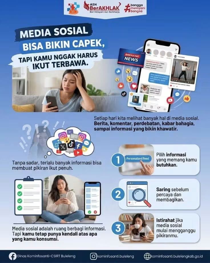 Media Sosial Bisa Bikin Capek, Tapi Kamu Nggak Harus Ikut Terbawa