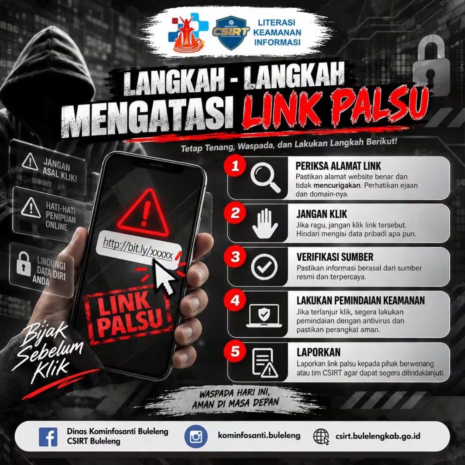 Langkah-Langkah Mengatasi Link Palsu
