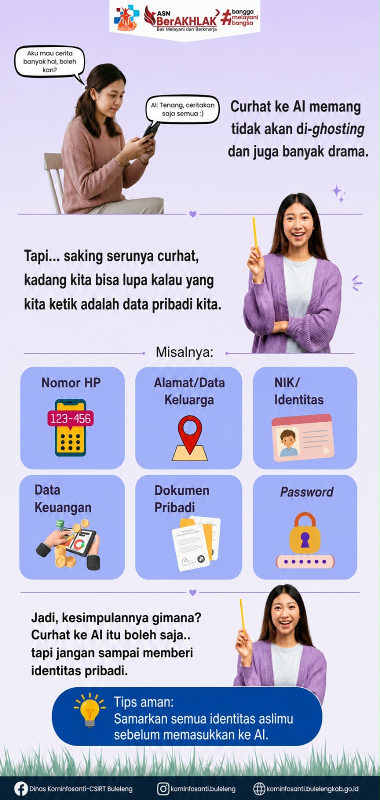 Tetap waspada saat curhat di AI