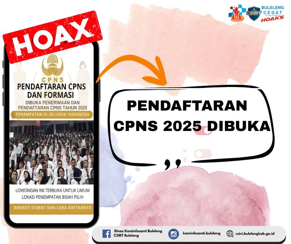 HOAKS PENDAFTARAN CPNS 2025 DIBUKA